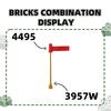 Нетоксичные 322 шт./Лот 3957W Жесткая Антенна Строительные Блоки Moc Конструктор Совместимый с Кирпичиками Детские Игрушки Подарочная Коробка