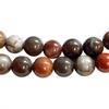 Нить из 45 круглых бусин 8 мм 8 мм из окаменелого натурального дерева.
