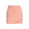 Однотонная эластичная талия Гольф Вязаная повседневная юбка Женские юбки Розовый HY0861