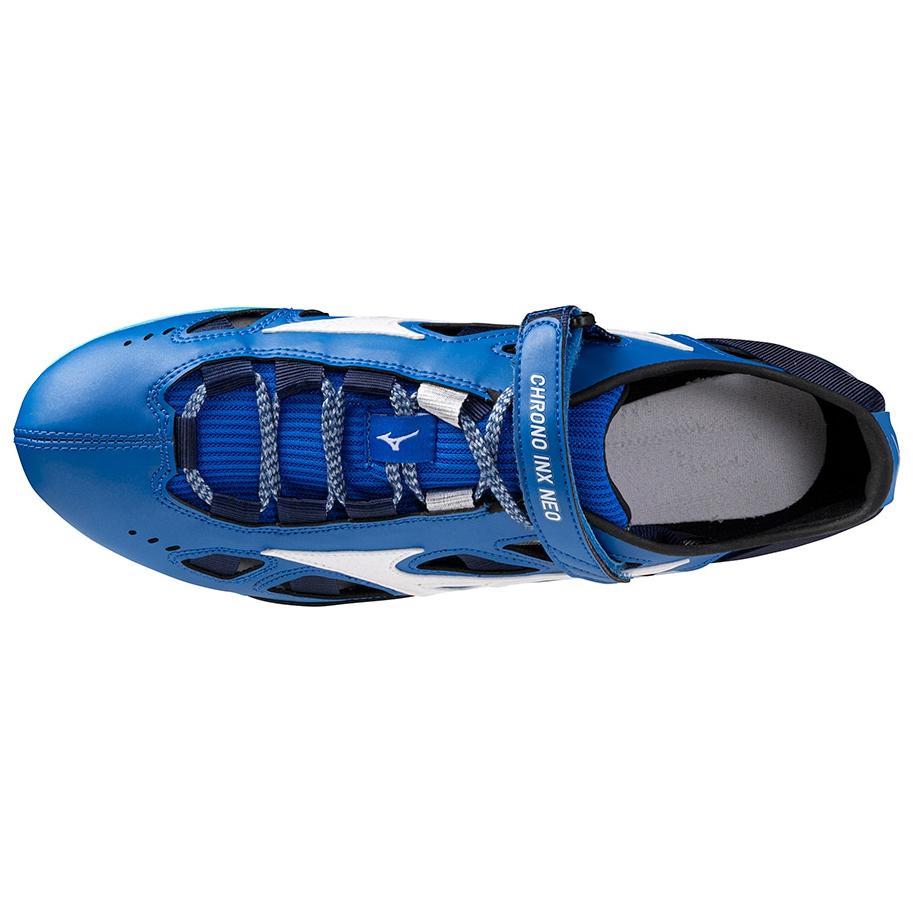 Mizuno Нескользящие Износостойкие Низкие Спринтерские Беговые Кроссовки Унисекс Синий Белый Mizuno U1GA240001