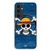 Case For Samsung Galaxy S25 FE One Piece Skull Logo Blue Background Manga Anime Maniacase