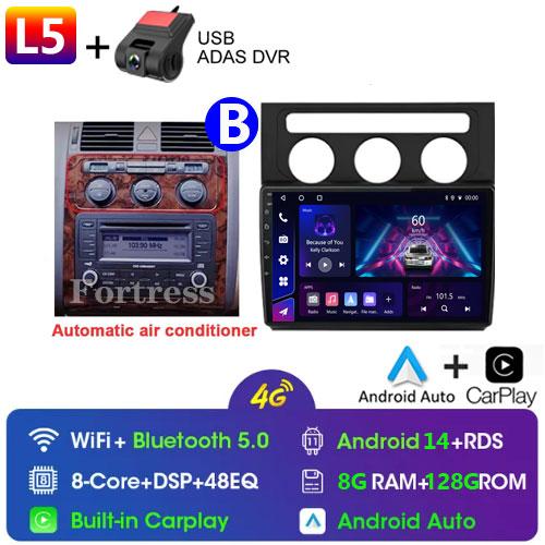 10-дюймовый GPS-навигатор Android Auto для Volkswagen Touran 1 2003 - 2010 Автомобильный радиоприемник Видео Мультимедийный проигрыватель 4G BT Wireless CarPlay