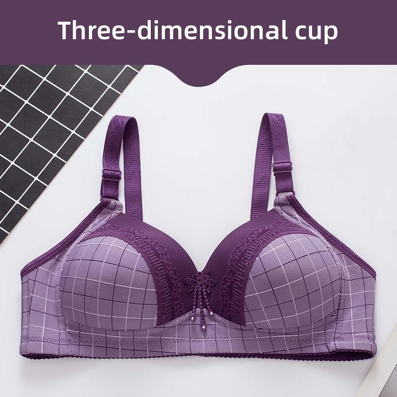 Женский бюстгальтер без стального кольца, тонкая чашка, трехбортное нижнее белье, чашка A/B
