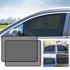 2PCS Car Side Window Sun Shades Black Stickers Sun Protection Window Sunscreen Cover PVC Sunshade With Small Holes Car