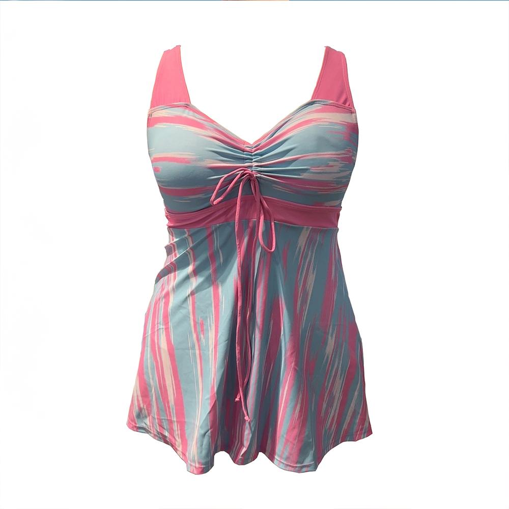 2024 женский сексуальный большой размер с цветочным принтом купальник женский летний комплект из двух предметов танкини модное монокини пляжная одежда банный костюм