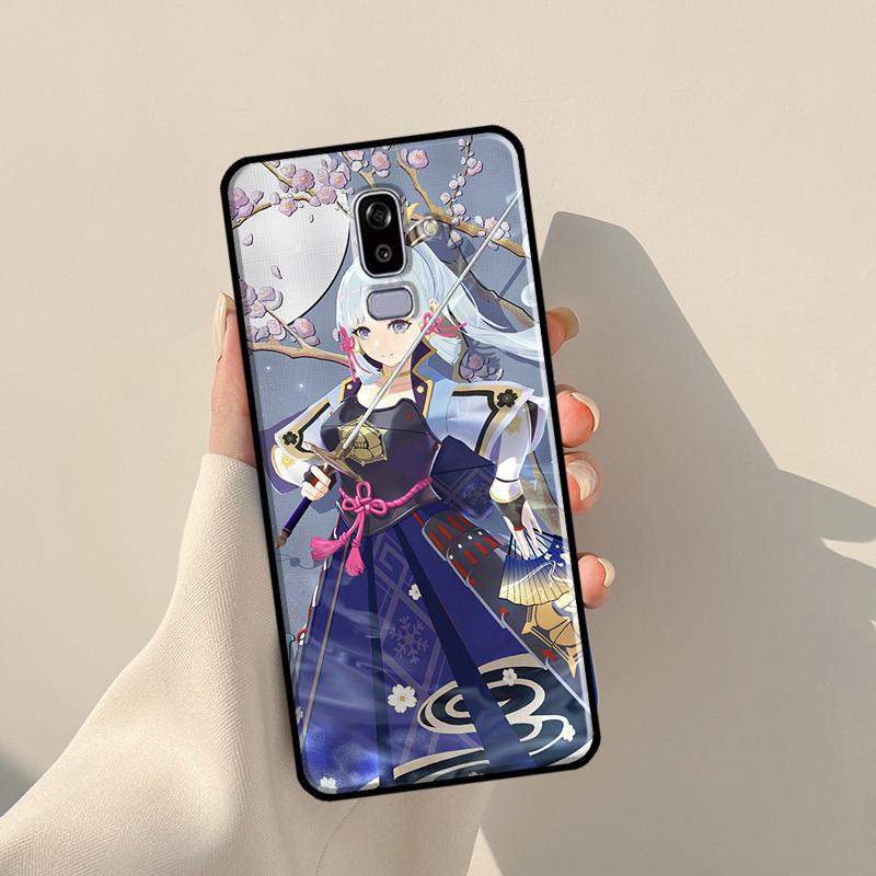 Камисато Аяка Genshin ударный чехол для Samsung Galaxy J4 J6 Plus 2018 A6 A7 A8 A9 J8 J1 2016 A3 A5 J3 J7 J5 2017 чехол