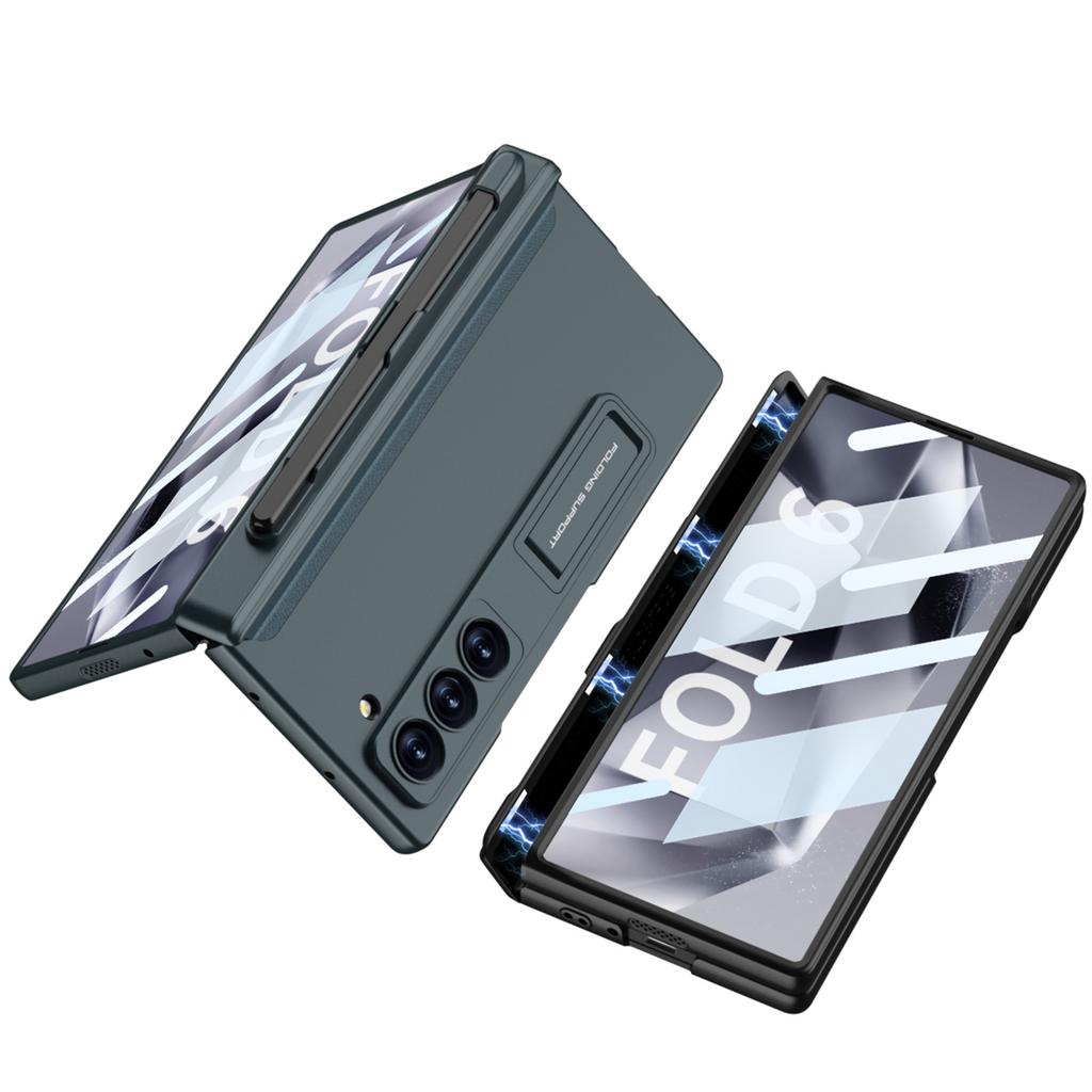 Чехол для мобильного телефона Samsung Fold6 Магнитный складной Полная защита От падения Слот для ручки Zfold7 Чехол Пленка Интегрированный защитный рукав