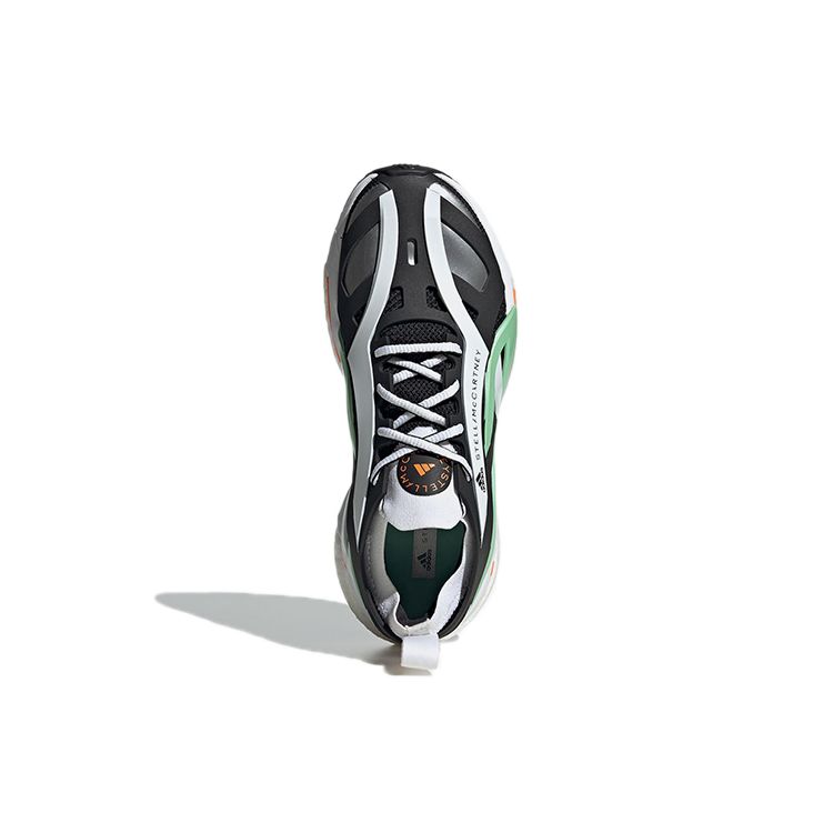 Stella McCartney x adidas SolarGlide Черные Блаженно-зеленые Женские Кроссовки Основной черный Облачно-белый GY6096