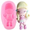 Princess Girl Silicone Mold Baby Party Cupcake Topper Fondant Cake Decorating Tool Soap Resin Clay Candy Chocolate Gumpaste Mold