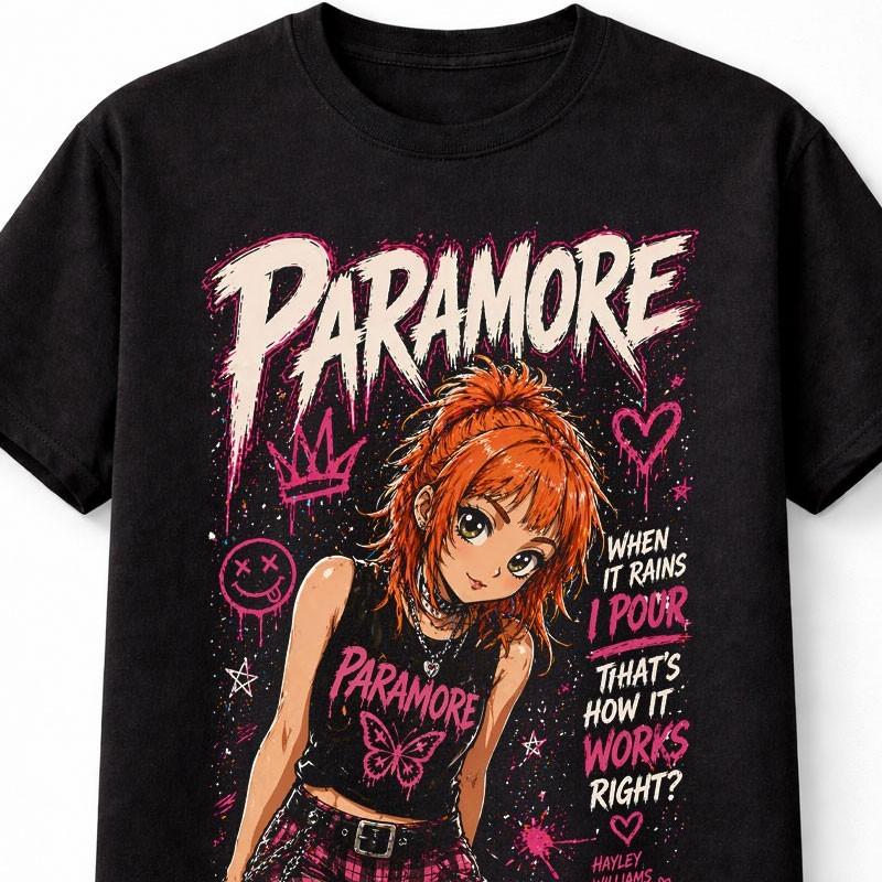 Paramore Хейли Уильямс Эмо Рок Группа Графическая Музыкальная Унисекс Футболка