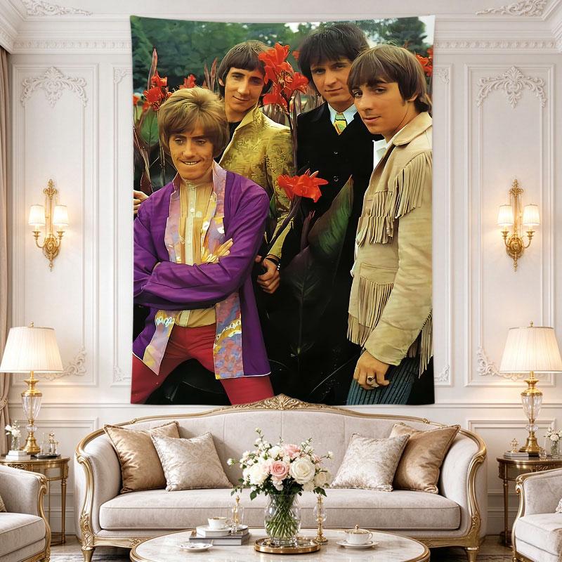 The Who Band 1960s Photo Flower Garden Mod Colorful Clothes Retro Rock Art
