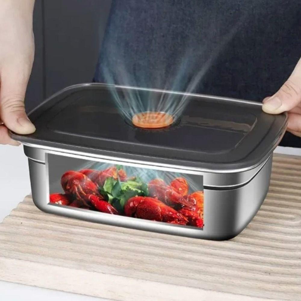 Leak-proof Lunch Box 316 Stainless Steel Food Container Fresh-keeping Box Refrigerator