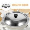 32cm Stainless Steel Pot Lid Universal Pan for Frying Cooking Dishwasher Kitchen Pot Lids Safe Rust Resistant