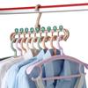 Новые 1/2 шт. Волшебные многопортовые вешалки-поддержки для сушилки для одежды, Многофункциональная пластиковая вешалка для одежды, сушилка, хранение Хан
