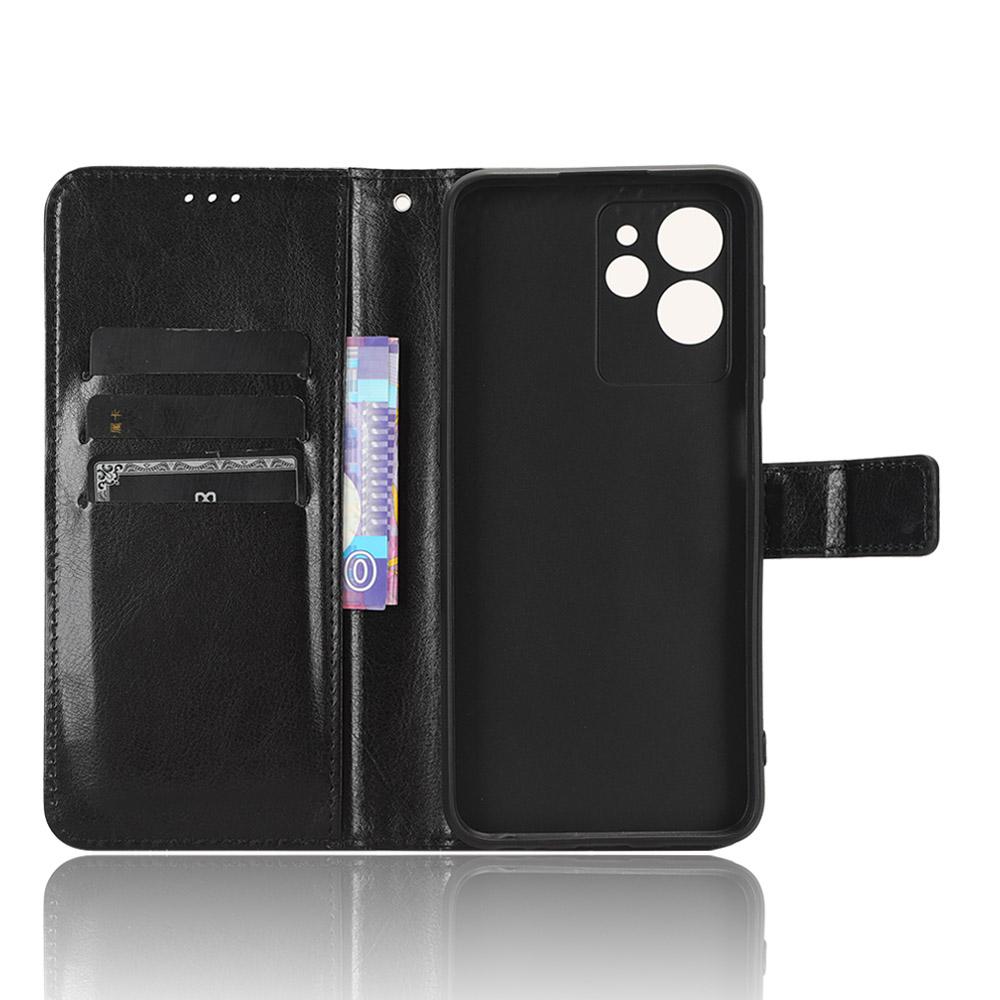 Для Oukitel C32 Чехол-бумажник с подставкой и слотами для карт – Ударопрочный, Пылезащитный, Бизнес-чехол-книжка из прочной кожи