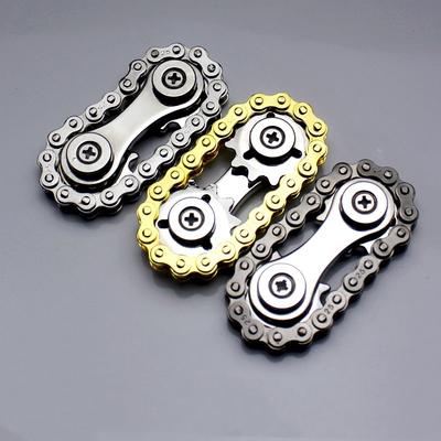 Звездочка маховик вращающийся гироскоп на кончике пальца Fidget Spinner декомпрессия металлическая велосипедная цепь EDC Fidget игрушка для взрослых