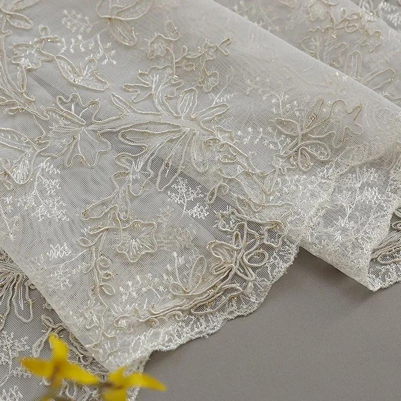 Curtains Double Lace Full Blackout Curtains Nordic Princess Style Living Room Bedroom Balcony Curtain Rod Bay Window