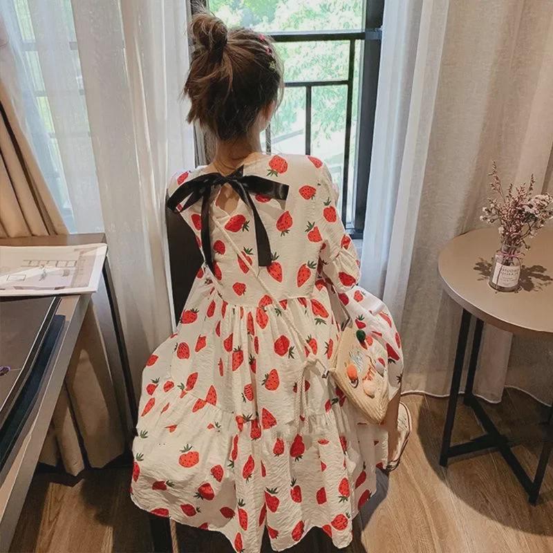 Летнее платье для беременных с цветочным принтом – корейский стиль, ягодный цвет, короткий рукав, свободный крой