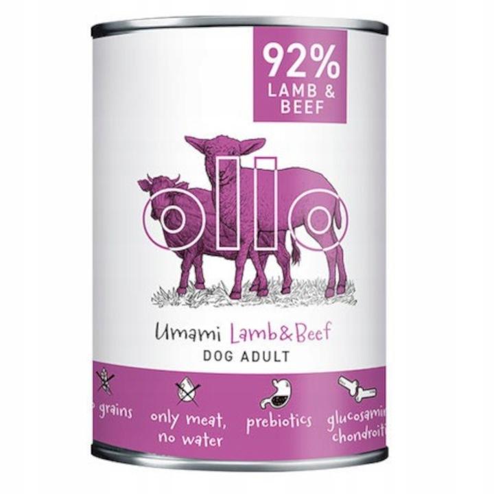 Ollo Umami Lamb And Beef Wet Dog Food 8X400 G