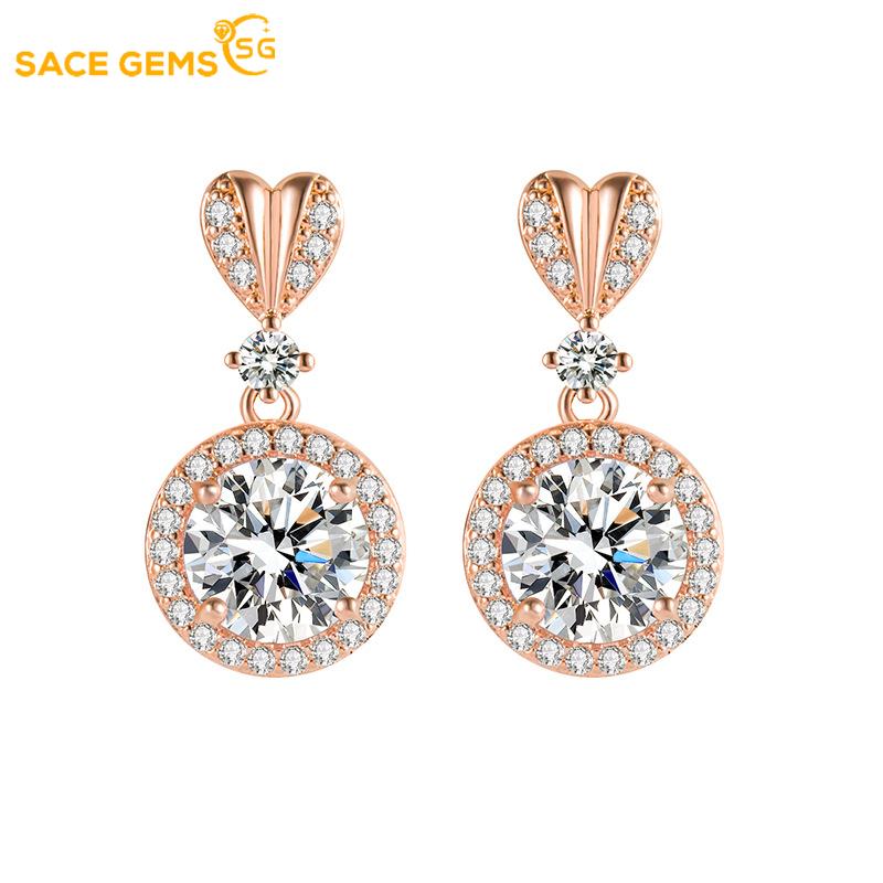 Sace Gems Classic Copper Alloy Zircon Earrings for Women Wedding Party Gifts