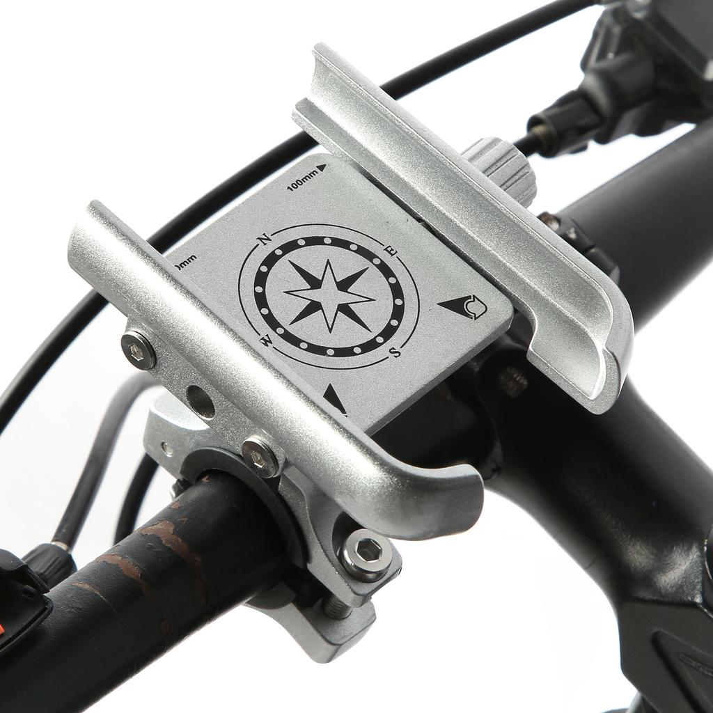 GUB P40 Phone Holder Stand 360 Degree Adjustable Bracket for Motorcycle Bicycle Scooter(Argent )