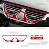 Настоящая мягкая карбоновая наклейка для Opel Corsa E X15 2015 2016 2017 2018 2019 LHD RHD Рамка центрального воздуховода автомобиля Внутренняя отделка.