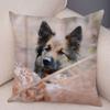 Sofa Home Pillowcase German Shepherd  Decoration Pet Animal Cushion