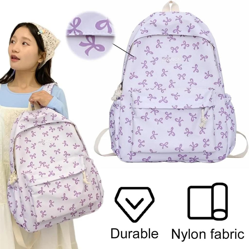 Школьный рюкзак для девочек, симпатичные студентки колледжа и милый рюкзак с бантом