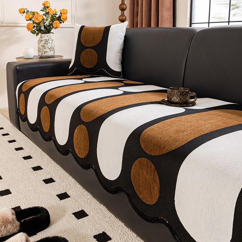 Cute Cartoon Sofa Cushion Modern Anti-slip Couch Cover All Season