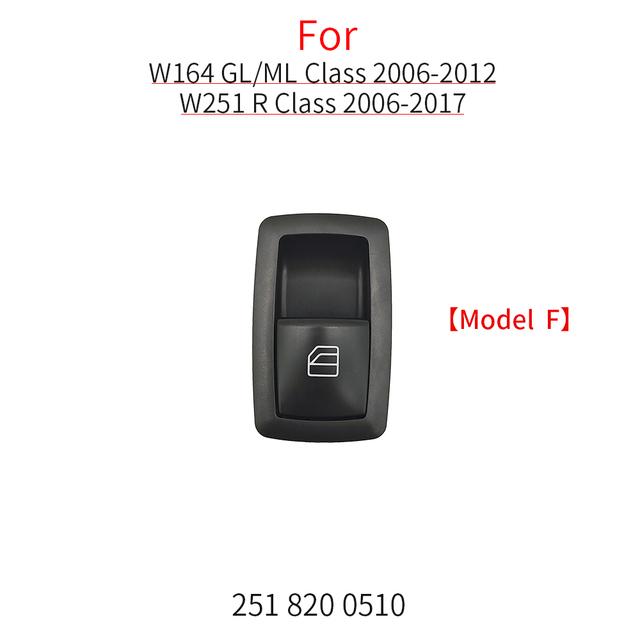 For Benz W164 W251 Car Electric Power Master Window Switch Replacement For Mercedes ML GL R Class R300 GL350 ML400 GL450 GL550
