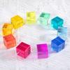 100 штук радужных акриловых кубиков для складывания, обучающие, когнитивные игрушки для мальчиков