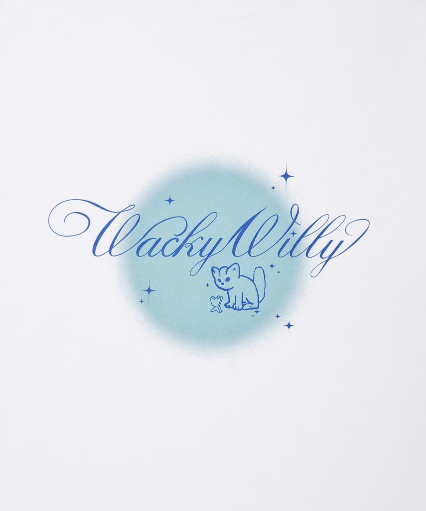 WACKY WILLY Shining Leo Short Sleeve T-Shirt White