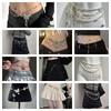 Elegant Multilayer Pearl Waist Chain Butterfly Belly Chain Retro Y2k Waistband  Dress Accessories