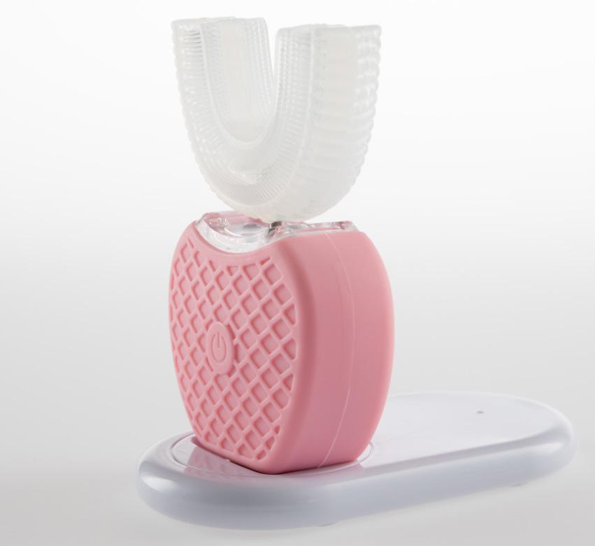 Электрическая зубная щетка U-образной формы с поворотом на 360° — дорожная щетка Hands-Free