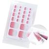 22tips/Sheet Solid Color Shimmer Finish Full Cover Nail Wraps  Home DIY Nail Makeover