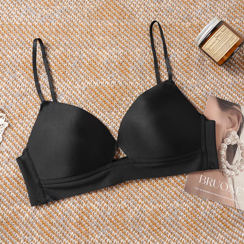 Without Steel Ring Nude Feeling Comfortable and Seamless Bra Small Chest Underwear Bra Women's Thin Gathered Prevent Sagging Bras