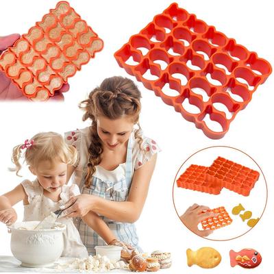 Мини-формочки для выпечки помадки в виде золотой рыбки, золотые рыбки в форме рыбки для печенья, многоразовые лакомства M L2O1