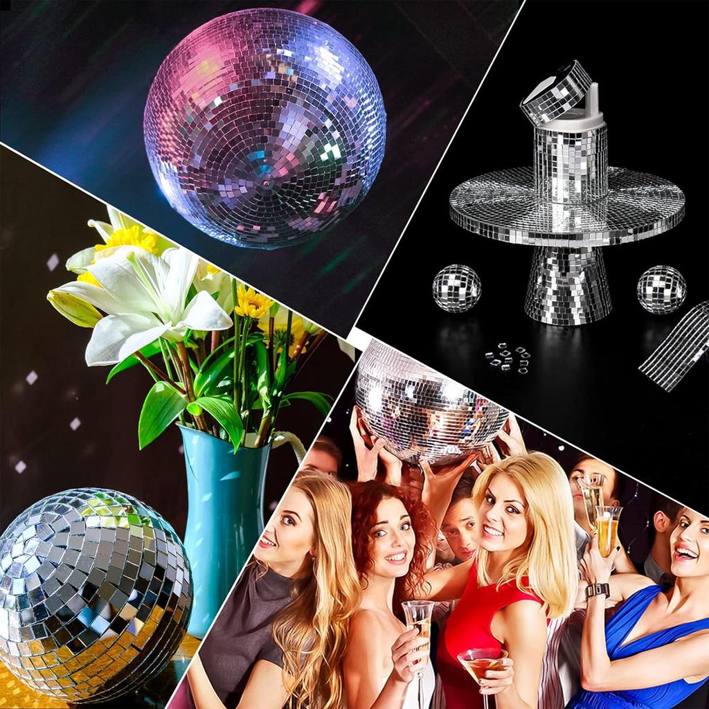 Самоклеящаяся мозаичная плитка Leeseph, диско-плитка 5x5 мм, квадратная зеркальная мозаичная плитка для внутреннего оформления, художественный коллаж своими руками