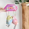 Stuffed Animal Parrot Keyring Cute Bird Bird Pendant Plush Magnetic Keychain  Friend Couple
