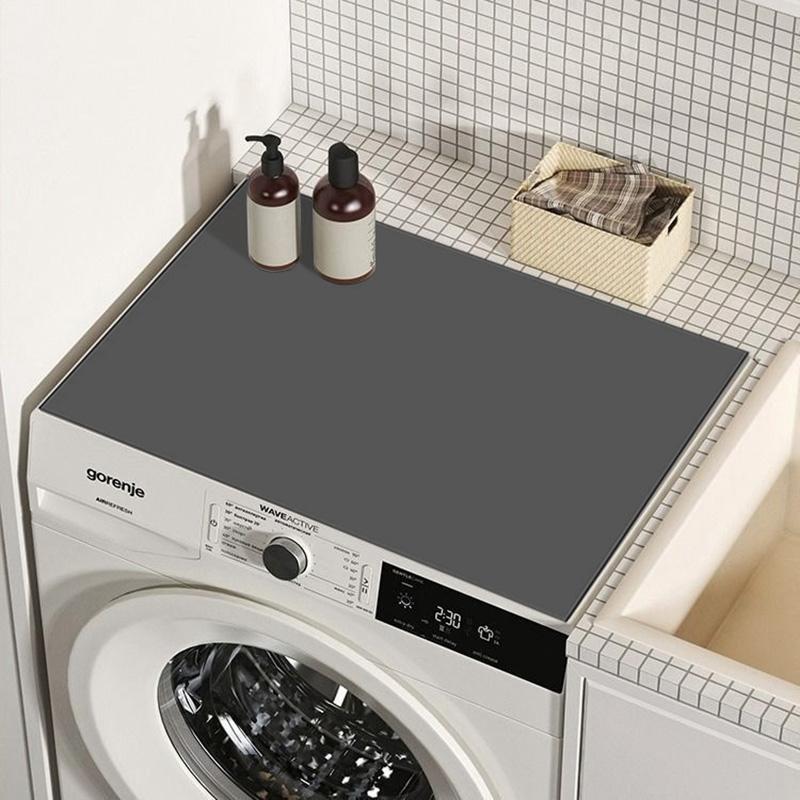 Non-slip Washing Machine Drain Pad Super Absorbent Machine Dust Cover Refrigerator Top Mat Kitchen Bath Dustpoof Pad Home Decor