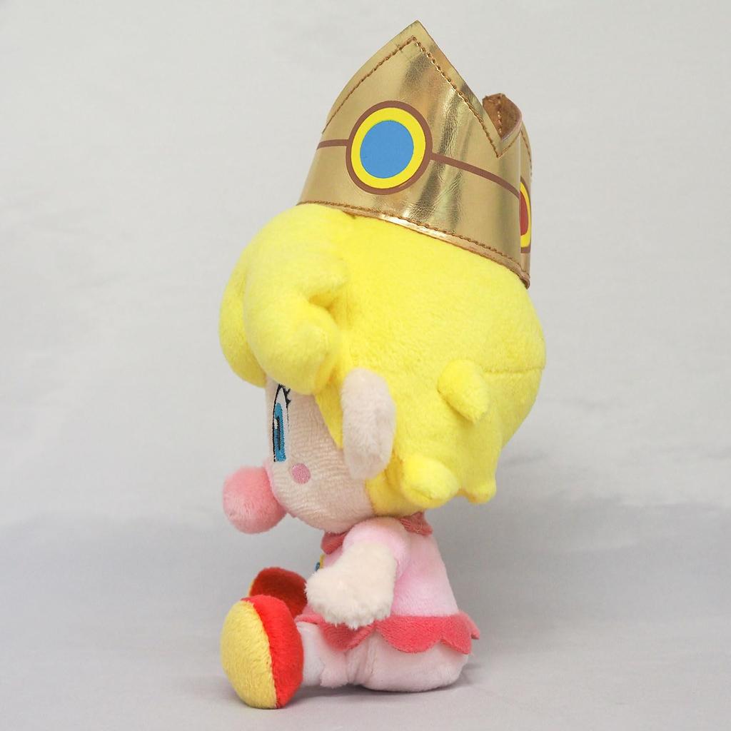 Sanei Boeki Super Mario ALL STAR COLLECTION Baby Peach (S) Ш10 x Г8,5 x В17,5 см Плюш AC54