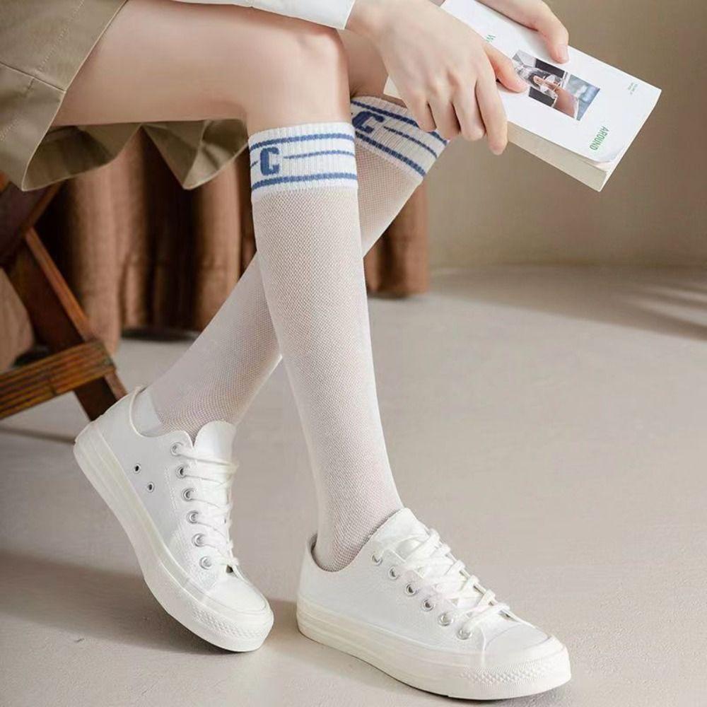 Спортивные гольфы на открытом воздухе, эластичные гольфы для женщин и девочек, чулки JK