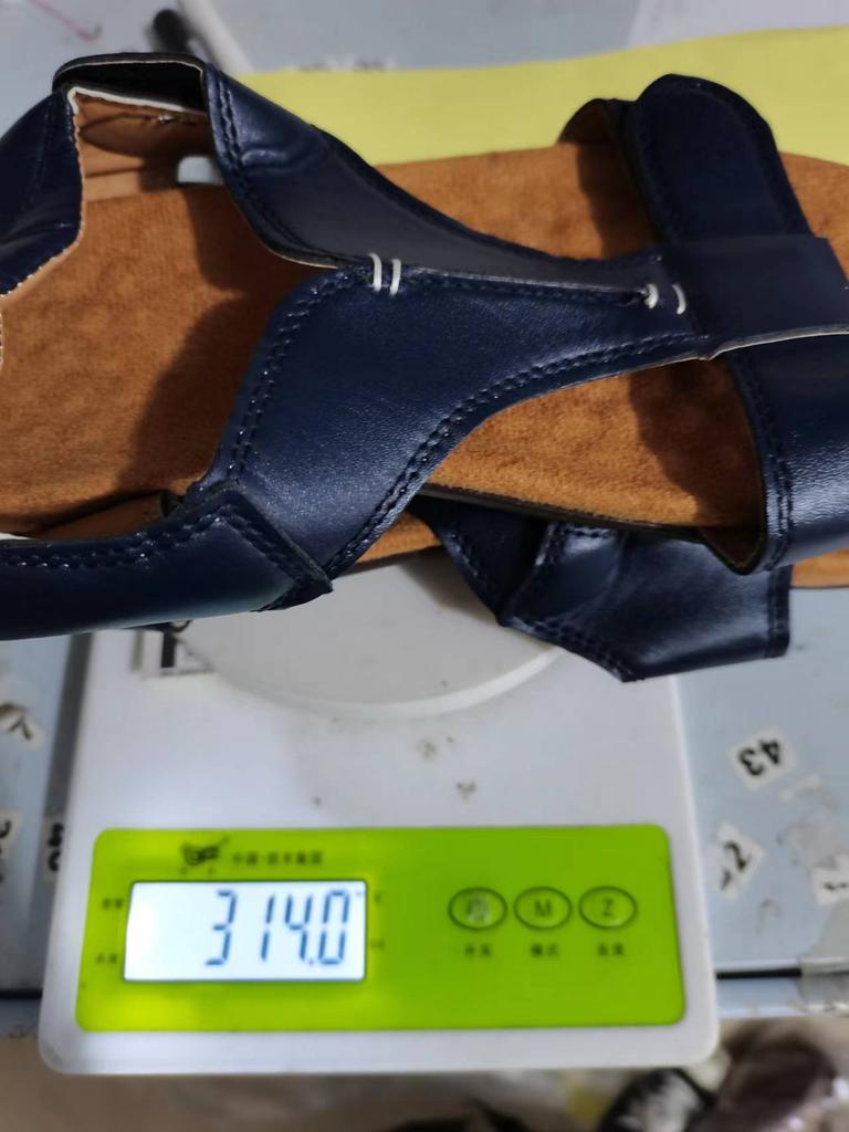 New Spot Sandals Large Size Thick-soled Wedge Heel Women's Shoes Velcro Buckle with Fish Mouth Sandals