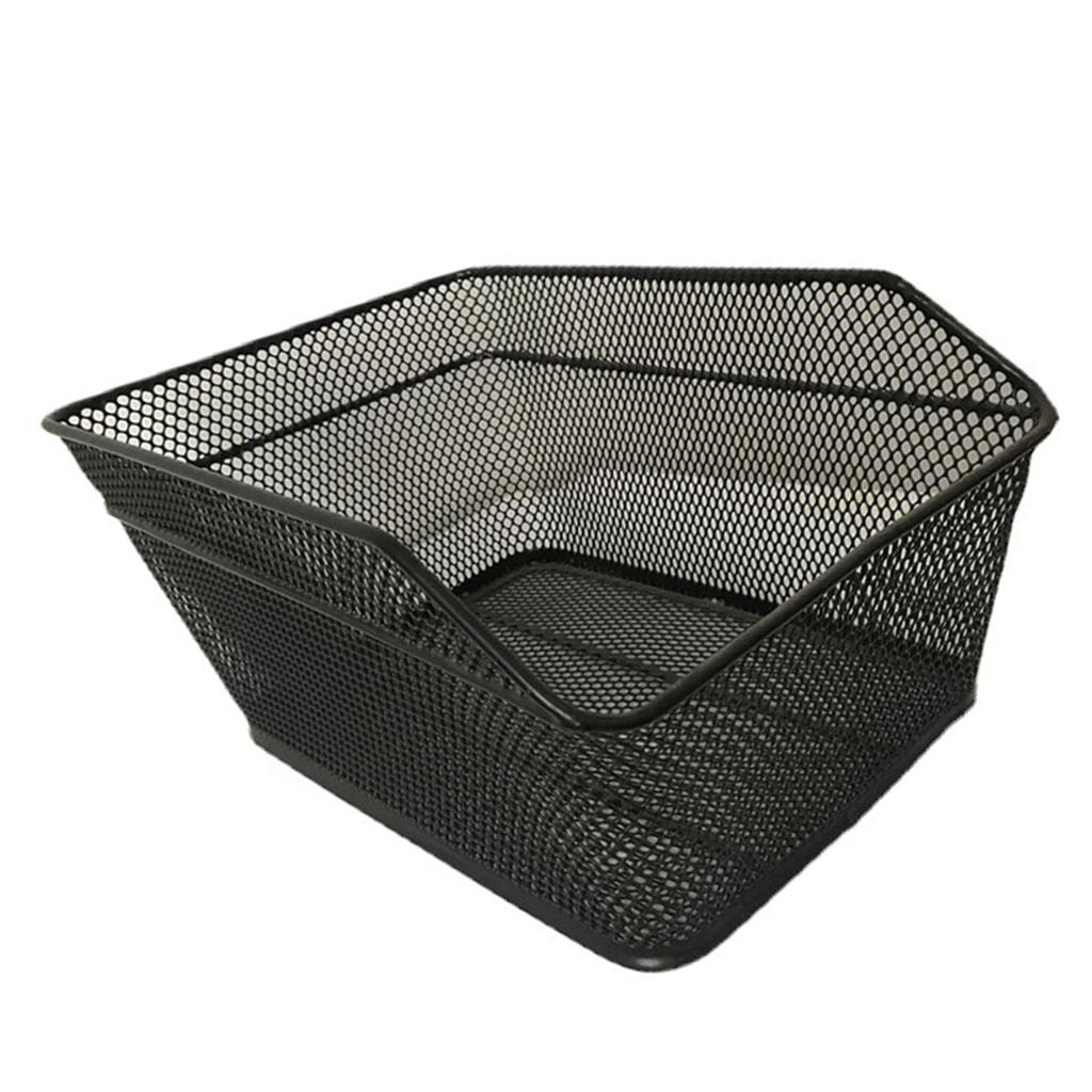 Задняя велосипедная корзина Устойчивая к ржавчине Большая вместимость Металлическая велосипедная багажная полка Для детского велосипеда Электровелосипеда