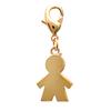 [F6462] - Gold Plated 'Boy' Charm Pendant - 30x12 Mm