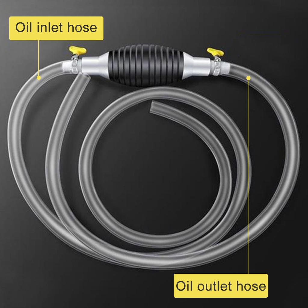 Fuel Transfer Pump Manual Suction Pump Hand Water Transfer Pump with PVC Delivery Hose for Gasoline Diesel Liquid Fish Tank