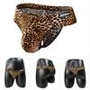 Стринги с леопардовым принтом, сексуальное мужское нижнее белье с низкой посадкой, Клубное вечерние бикини, повседневные повседневные трусы с Т-образной спинкой