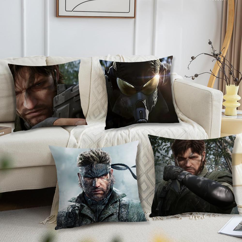 Игра Metal Gear Solid Delta Eater Mgs Наволочка Акцент для Гостиной Диванная Подушка для Спины Квадратная Подушка для Отдыха Компаньон для Сна