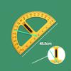 Large Number Math Geometry Equipment Protractor Ruler Angle Measurement Teacher Aids Drawing