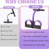 Pedal Resistance Bands with Handles, Upgrade 6-Tubes Manual Tension Training Pedal, Natural Rubber Foot Pedal Resistance Bands
